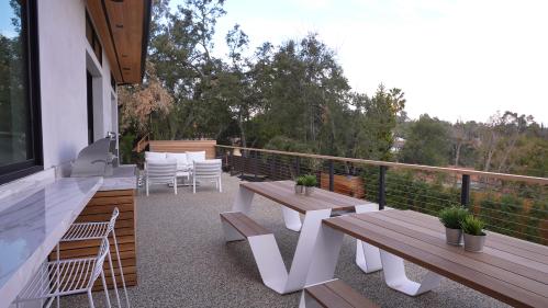 Terrasse Steinteppich